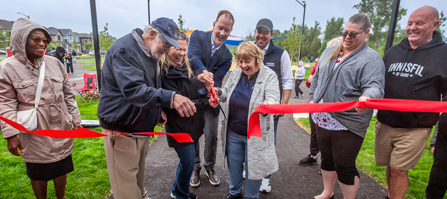 Inauguration du parc Jackson de Lakehaven